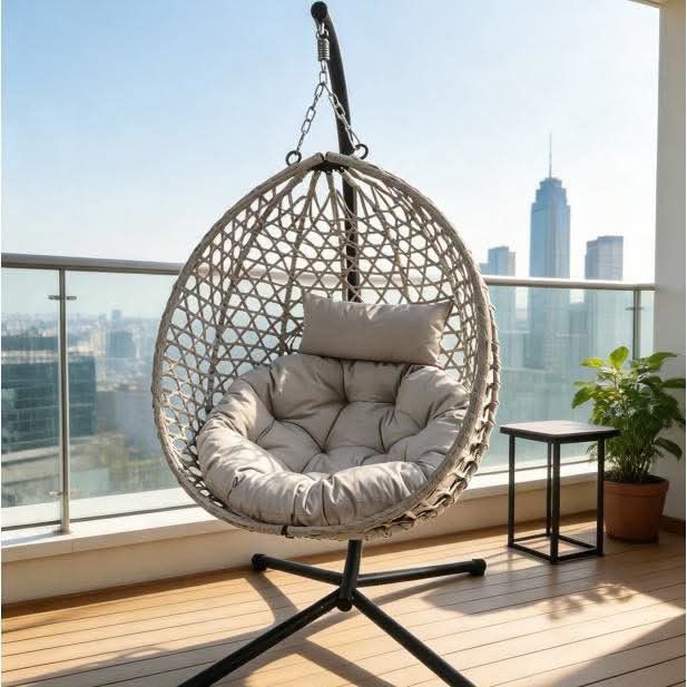 Hanging Chair (Category: Other Home Furniture) located in Meycauayan. Submitted by marygracecasimiro (Listing ID 1461144456, Image 3). Description: 2-Seater Outdoor Hanging Chair — ₱20,000 Spacious double hanging swing designed for two people, ideal for patios, gardens, balconies, poolside areas, and outdoor lounges. Price: ₱20,000 Product Details * Seating: 2 persons * Overall: H190 × L143 × W120 cm * Basket: L112 × W128 × D68 cm * Capacity: 200