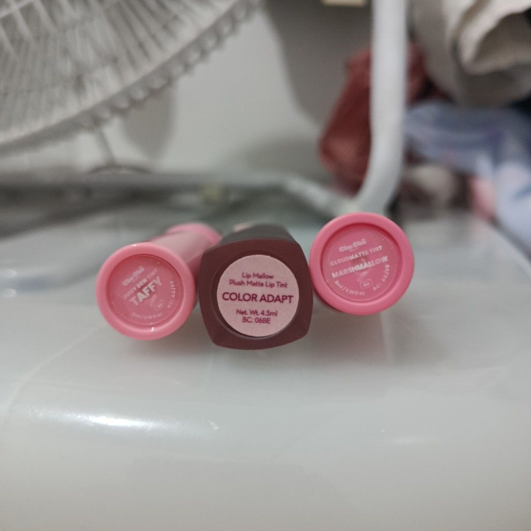 Happyskin lippie bundle / take all (Category: Makeup) located in Quezon City. Submitted by wornthisway_ (Listing ID 1461276745, Image 3). Description: Take all 10pcs lip products mostly were just swatched Maybelline, happyskin cinnamon- used rfs decluttering negotiable ‼️.
