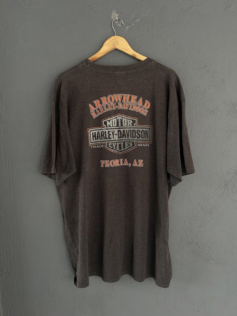 Harley Davidson 2007 tee (Category: Tshirts & Polo Shirts ) located in Pasig City. Submitted by worn2wice (Listing ID 1461299679, Image 2). Description: Size 2XL Measurements (in) Width 25.5 Length 32 Sleeve Length 10.5 Very good condition Issue : pinhole No copyright infringement intended. This post is for resale purposes only. All trademarks, logos, and brand names belong to their respective owners..