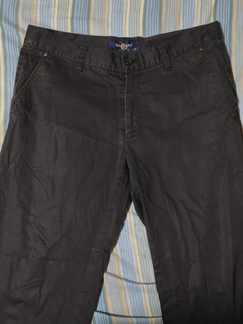 Harvard Black Pants [34] (Category: Jeans) located in Quezon City. Submitted by declutterwithnari (Listing ID 1461245886, Image 1). Description: HARVARD Black Pants [34] - Wasn't used, semi soft denim :) - Waist: 34" - Length: 42 mop: GCash, GoTyme, Maya (payment first) mod: Lalamove, Grab, J&T (preferred) rfs: decluttering.