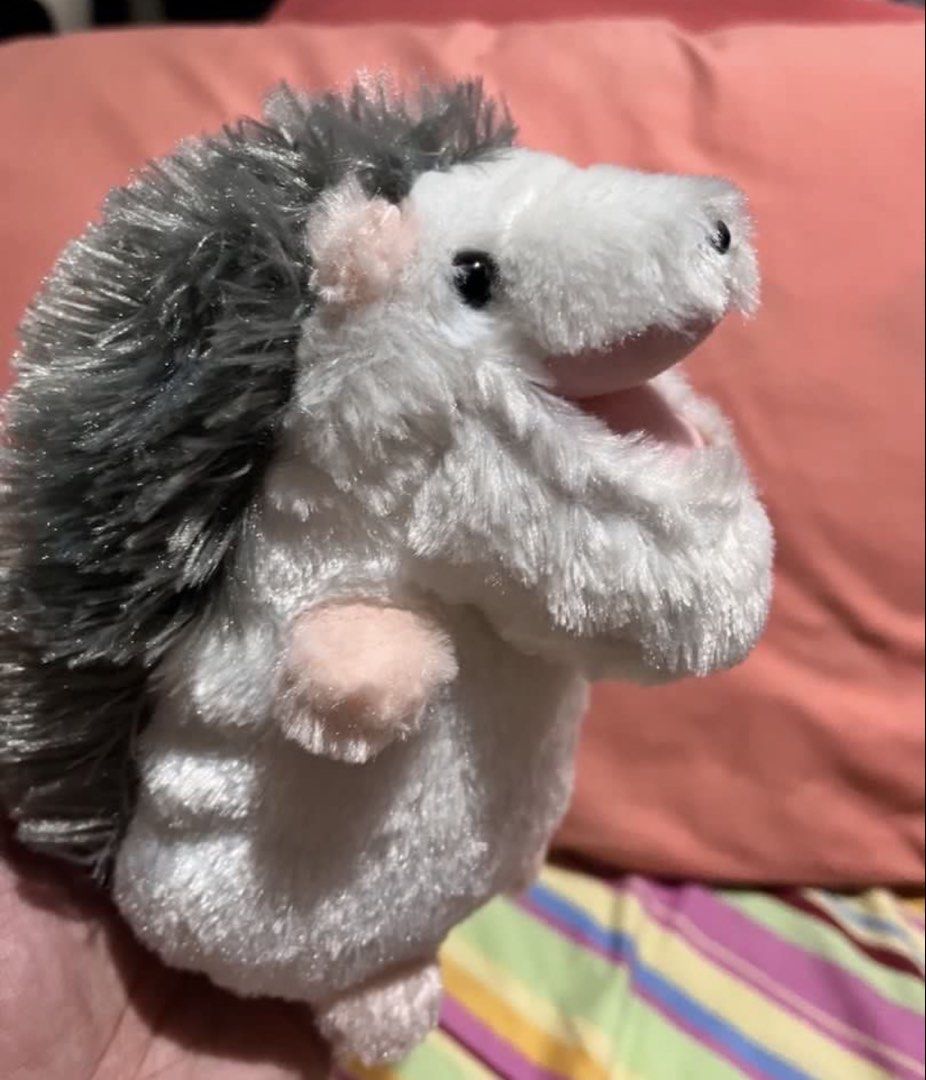 Hedgehog grey big plush (Category: Plushies & Soft Toys) located in Paranaque City. Submitted by bonsaiart (Listing ID 1461133272, Image 2). Description: Pre owned Good condition 325+sf Payment via GCASH or paymaya No to meetup No to cop / cod Shipping via j&t only No breaking of set or bundle.
