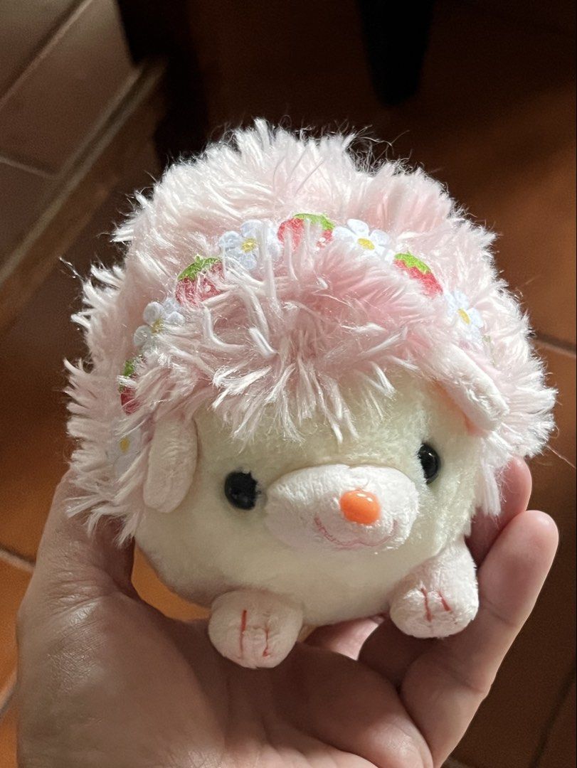 Hedgehog pink plush (Category: Plushies & Soft Toys) located in Paranaque City. Submitted by bonsaiart (Listing ID 1461131102, Image 1). Description: Pre owned Good condition 280+sf Payment via GCASH or paymaya No to meetup No to cop / cod Shipping via j&t only No breaking of set or bundle.