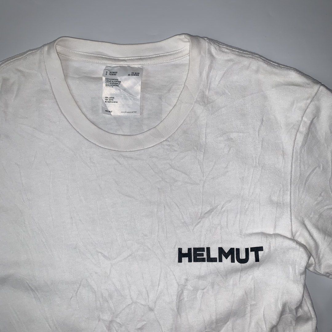 HELMUT LANG GRAPHIC TEE (Category: Tshirts & Polo Shirts ) located in Ivisan. Submitted by trashtotreasuree (Listing ID 1461201924, Image 3). Description: 16x21 Good as new No issue .
