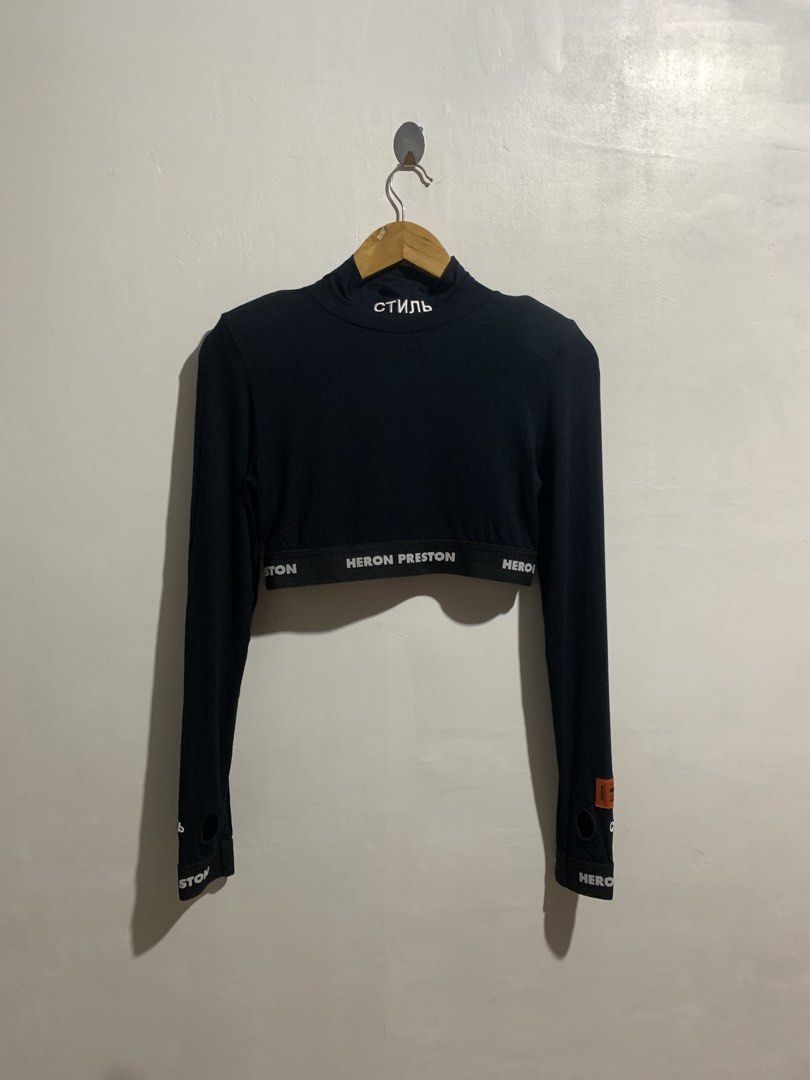 HERON PRESTON LONGSLEEVE CROP TOP (Category: Longsleeves) located in Gumaca. Submitted by getscore.ph (Listing ID 1461143737, Image 1). Description: WTS ❗️HER0N PRESTON LONGSLEEVE CROPTOP❗️ ✅Size: M on tag ✅Dimes: Stretchable Width 14 Length 13 ✅Color Rate: 9.5/10 ✅Condition: Excellent ✅Issue: None Color may due to lightning NEED WASH FRESH FROM BALE DM ME TO PURCHASE 📥 📍Loc. Gumaca,Quezon 📍Courier: JNT EXPRESS.