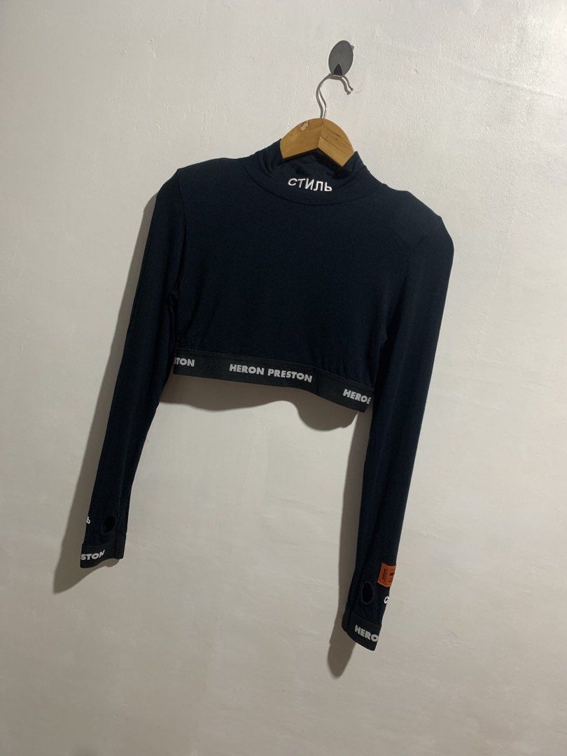HERON PRESTON LONGSLEEVE CROP TOP (Category: Longsleeves) located in Gumaca. Submitted by getscore.ph (Listing ID 1461143737, Image 3). Description: WTS ❗️HER0N PRESTON LONGSLEEVE CROPTOP❗️ ✅Size: M on tag ✅Dimes: Stretchable Width 14 Length 13 ✅Color Rate: 9.5/10 ✅Condition: Excellent ✅Issue: None Color may due to lightning NEED WASH FRESH FROM BALE DM ME TO PURCHASE 📥 📍Loc. Gumaca,Quezon 📍Courier: JNT EXPRESS.