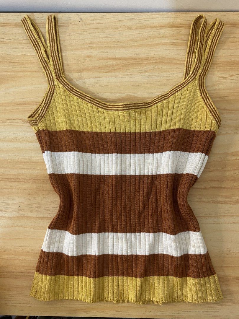 HQ knit top 2 straps S/m (Category: Sleeveless) located in Baguio. Submitted by buyforless_2600 (Listing ID 1461254628, Image 1). Description: .