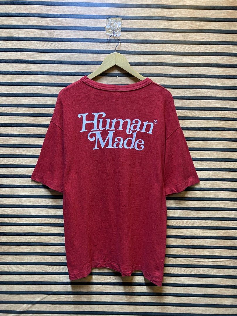 HUMAN MADE “GIRLS DON’T CRY” TEE (Category: Tshirts & Polo Shirts ) located in Makati City. Submitted by drip.poww (Listing ID 1461275028, Image 1). Description: - Authentic Human Made - Color: Red - Size: Large - Dimes: 23x29 - Authentic - Excellent condition - Need wash, fresh from bale - Material: 100% Cotton Please don’t expect too much—these are thrifted (ukay) items. 😊 !!STILL NEGOTIABLE!!.