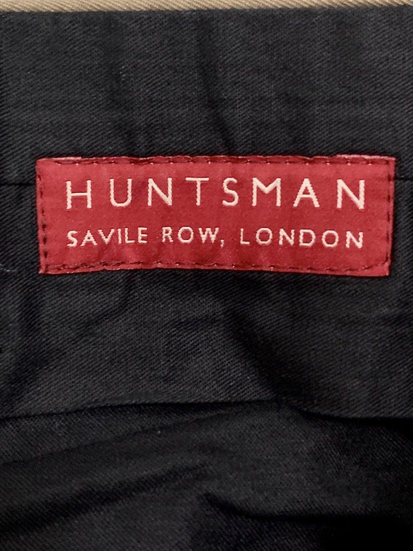 HUNTSMAN SAVILE ROW TAILORED TROUSERS (Category: Trousers) located in Cavite. Submitted by ___layern0ne (Listing ID 1461247616, Image 2). Description: About the product: • Brand & Origin: Made by Huntsman (located at 11 Savile Row, London) and meticulously crafted in Portugal • Fabric Composition: Cut from a luxurious, lightweight blend of 95% Cotton and 5% Cashmere, providing a soft, comfortable hand-feel with a refined drape • Waist & Silhouett
