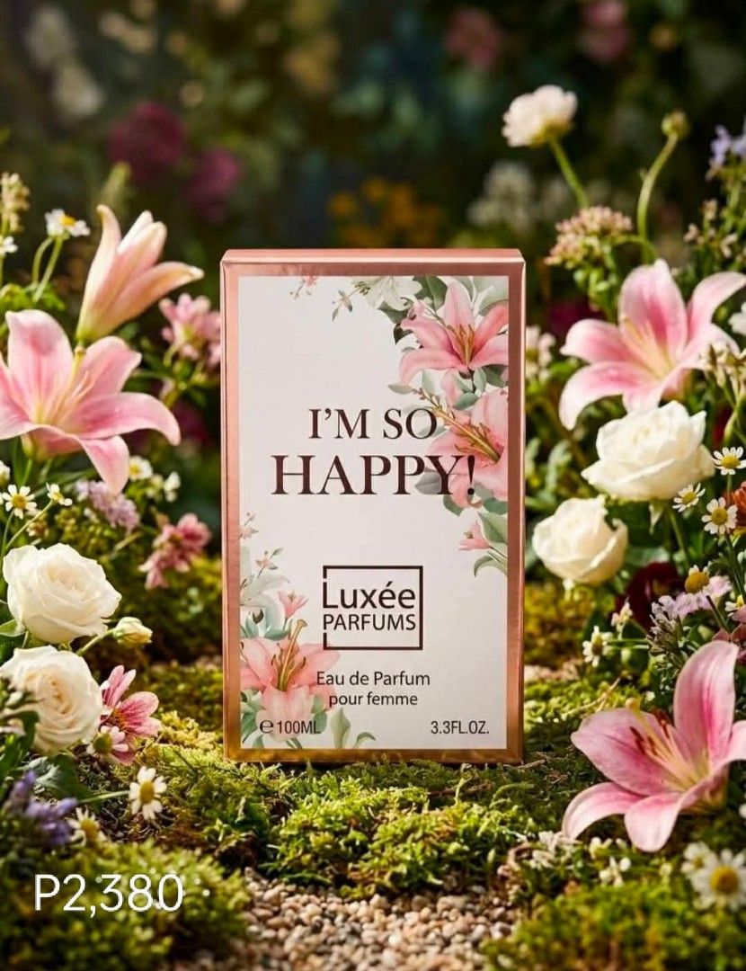 IM SO HAPPY! Luxee Parfums (Category: Fragrance & Deodorants) located in Kalibo. Submitted by brandedboxedph (Listing ID 1461175970, Image 1). Description: IM SO HAPPY LUXEE PARFUMS Eau de Parfum pour femme 100ml.