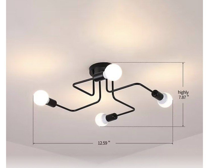 Industrial 4 head lamp(bulb included) (Category: Other Home Decor) located in Taguig. Submitted by ceej0915 (Listing ID 1461238671, Image 2). Description: .