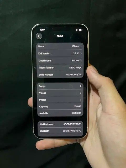 IPHONE 13 WITH BOX (Category: iPhone 13 Series) located in Silang. Submitted by appleflips (Listing ID 1461299844, Image 2). Description: Sale or Trade? Details: - iPhone 13 | Starlight - 128gb (Storage Capacity) - 86% bh (Original not boosted) - Local Variant Ntc approved - Anysim (Tm, Globe, Smart, Sun, Tnt, Gomo, Dito) Inclusions: - Unit, Cases, Cord, Box Noted: Pristine Condition, Lady Owned Meetup, Pickup & LBC only!.