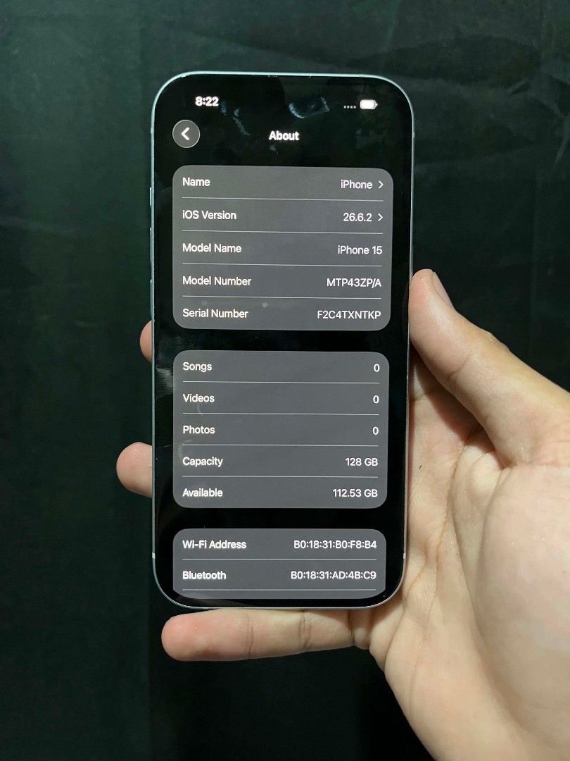 IPHONE 15 (Category: iPhone 15 Series) located in Silang. Submitted by appleflips (Listing ID 1461299178, Image 1). Description: Sale or Trade? Details: - iPhone 15 | Mist Blue - 128gb (Storage Capacity) - 88% bh (Original not boosted) - Warranty: Nov 27 2026 - Local variant NTC approved - Anysim (Tm, Globe, Smart, Sun, Tnt, Gomo, Dito) - 100% Original Parts Inclusions: - Unit, Cases, Cord, Box Noted: Pristine Condition & Fresh Brandnew Condition