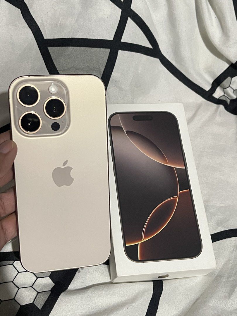 iPhone 16 pro 256GB Dessert Titanium (Category: Cases & Sleeves) located in Valenzuela. Submitted by riveradominic418 (Listing ID 1461243998, Image 1). Description: .