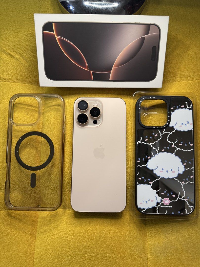 Iphone 16 Pro Max 512 GB Desert Titanium (Category: iPhone 16 Series) located in Manila. Submitted by rnc.shop (Listing ID 1461255990, Image 3). Description: 📱 iPhone 16 Pro Max 512GB (Desert Titanium) * Specs: 512GB Storage | Desert Titanium * Battery Health: 90% BH (Good health, peak performance) * Condition: flawless, lady owned, no issues, all features perfectly working, with installed screen & lens protector * Inclusions: Original matching 