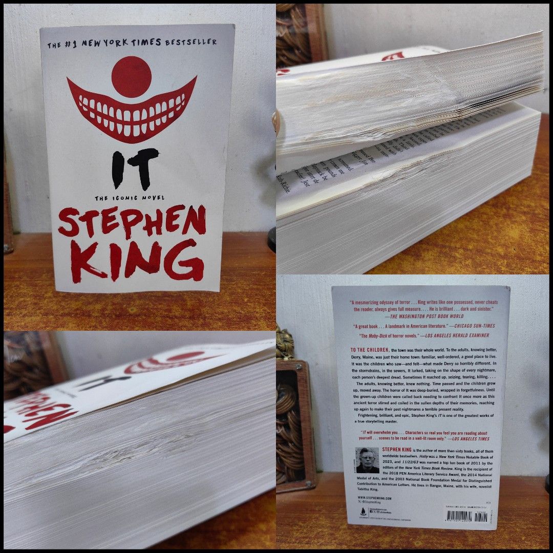 IT (Flawed Copy 2) - Stephen King (Category: Magazines) located in Tarlac. Submitted by chapterse7en (Listing ID 1461290103, Image 1). Description: IMPORTANT: Serious buyers only. Lowballers and unresponsive buyers who ghost the chat will be automatically BLOCKED. Please do not message if you have no real intention of purchasing. Thank you for respecting my time. Brandnew Remaindered Copy FLAWS shown in the photos posted Mode of Payment : Gcash, 