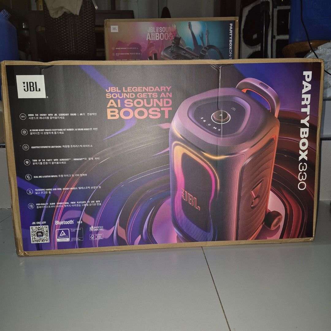 JBL PartyBox 330 (Category: Soundbars, Speakers & Amplifiers) located in Malabon City. Submitted by jfshop_online (Listing ID 1461130765, Image 2). Description: Brandnew Also Available: PartyBox on the go 2 for 16500.