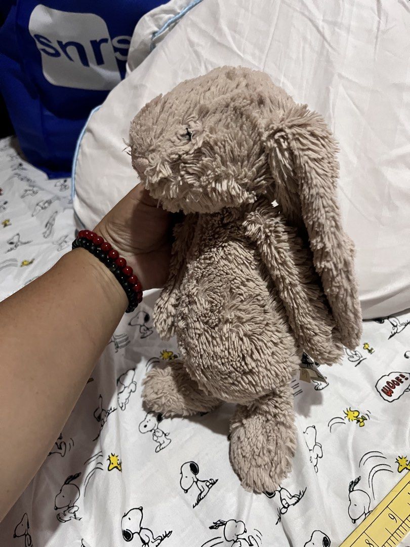 Jellycat bunny plush (Category: Plushies & Soft Toys) located in Paranaque City. Submitted by bonsaiart (Listing ID 1461262347, Image 2). Description: Pre owned Good condition 600+ sf Payment first policy (gcash) Shipping ONLY (J&t) NO TO COD NO TO MEETUP NO TO COP (LBC).