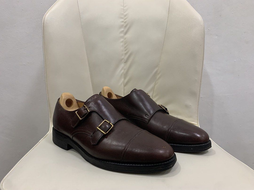 JOHN LOBB “WILLIAM” DOUBLE MONK STRAP SHOES (DARK BROWN) (Category: Dress Shoes) located in Cavite. Submitted by ___layern0ne (Listing ID 1461251596, Image 1). Description: About the product: • Model: William (The iconic double monk strap shoe originally designed by John Lobb in 1945) • Color / Leather: Dark Brown Grain Leather (often referred to as Misty Calf or Pebble Grain depending on the specific era, featuring a textured finish on the quart
