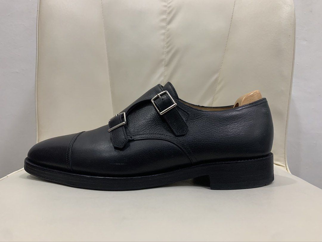 JOHN LOBB “WILLIAM” DOUBLE MONK STRAP SHOES (BLACK) (Category: Dress Shoes) located in Cavite. Submitted by ___layern0ne (Listing ID 1461253594, Image 2). Description: About the product: • Model: William (The iconic double monk strap shoe originally designed by John Lobb in 1945) • Color / Leather: Black Grain Leather (often referred to as Misty Calf or Pebble Grain depending on the specific era, featuring a textured finish on the quarters and a 