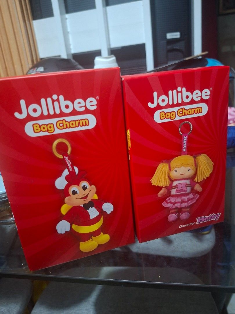Jollibee Bag Charm - Hetty & Jollibee (Category: Character Goods) located in Marikina City. Submitted by thrifterspick.mnl (Listing ID 1461136374, Image 2). Description: - Authentic Jollibee and Hetty bag charms - Brand new, still in original packaging - Ideal for decorating bags, backpacks, or purses - Makes a fantastic gift for Jollibee enthusiasts - Limited stock available - get yours now! 500 each available; 2 jollibee, 1 hetty.