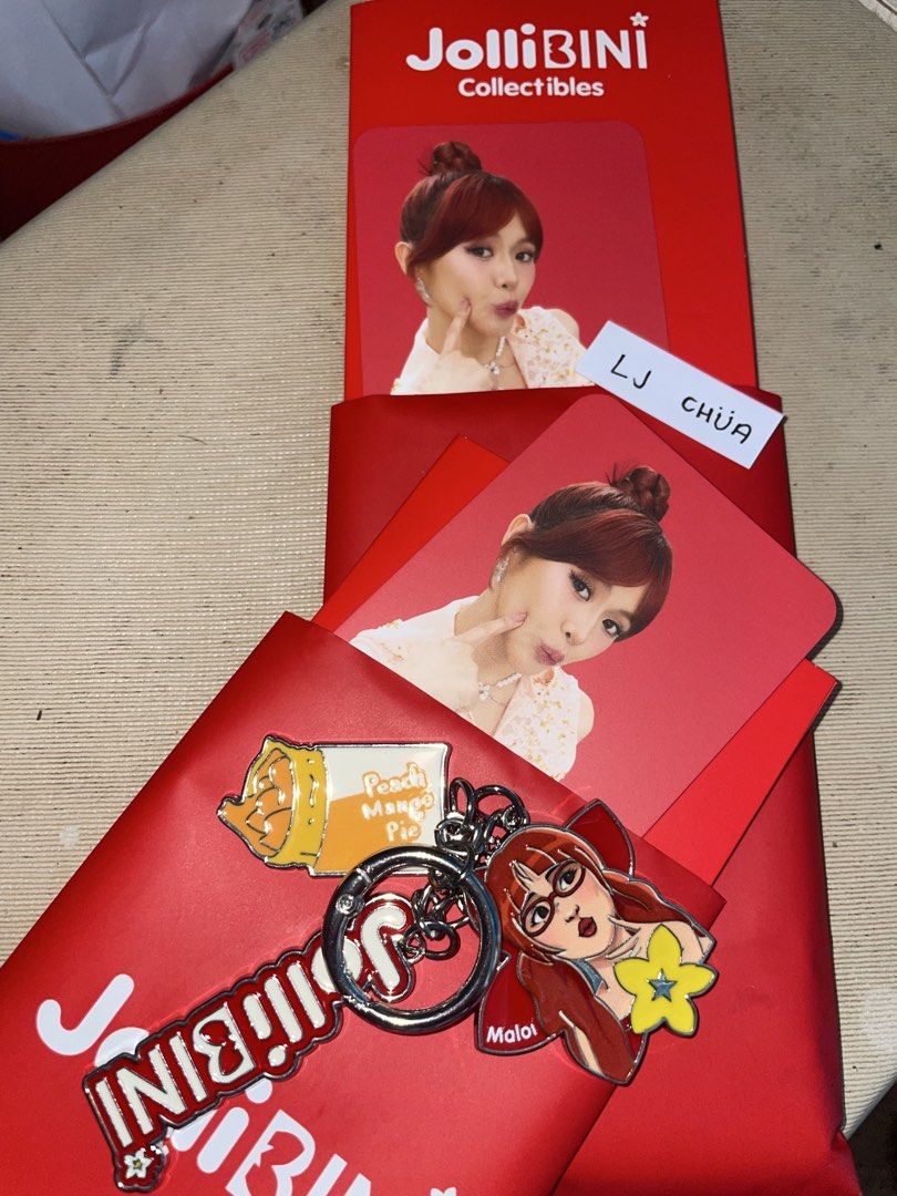 JOLLIBINI PHOTOCARDS AND CHARMS (Category: Character Goods) located in Tacloban City. Submitted by jeychuaa24 (Listing ID 1461280154, Image 3). Description: LFB/WTS/FS PRIO TAKE ALL have pc’s: 1 sheeloi (1:1) 1 mekaya (1:3) 1 mikhgwen (1:1) 1 jho 1 staku 2 aiah ❌ 2 maloi charms: 2 mikha 2 aiah 1 shee 1 jho 1 staku ❌ 2 maloi ₱ (via pm) 📍Tacloban City | Leyte 🚛 can ship via flash express / J&T MOP: Gcash or Gotyme.