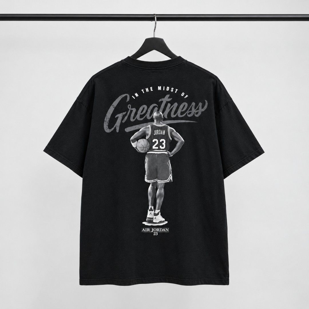 JORDAN GRAPHIC TEE (Category: Tshirts & Polo Shirts ) located in Labangan. Submitted by giants_clothing (Listing ID 1461137014, Image 2). Description: Classic Jordan graphic tee with a bold back print and clean streetwear look. Easy to style for casual, basketball, or everyday outfits..