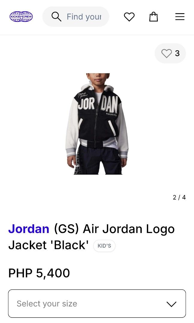 JORDAN VARSITY HOODED JACKET (freeshipping) (Category: Coats, Jackets and Outerwear) located in Quezon City. Submitted by gyl-stop (Listing ID 1461139068, Image 2). Description: free shipping detachable hood youth size large pero fit sa small na womens 21.5 x 24.5 excellent condi cr: 9.8/10 issue: none.