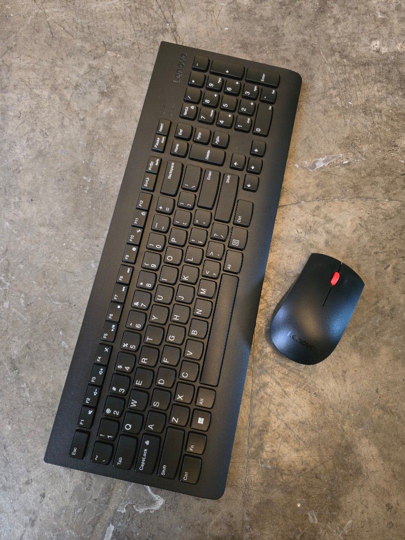 Keyboard and Mouse Combo Wireless Lenovo 510 (Category: Computer Keyboard) located in Pasig City. Submitted by peliniojaps (Listing ID 1461124589, Image 2). Description: - Lenovo Wireless Keyboard and Mouse Set 510 - Tested and working perfectly - Mouse uses 1x AA battery ( included) - Keyboard uses 2x AAA batteries ( included) - Includes USB receiver - Very slightly used Swap with you HDD. Message your offer.