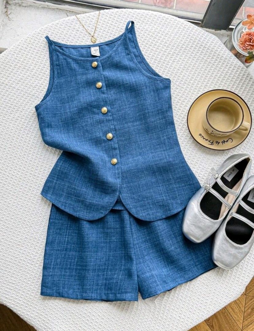 Kids coords shein (Category: Babies & Kids Fashion) located in Rizal. Submitted by jaimsolshop (Listing ID 1461271413, Image 2). Description: Size 11 (140-146cm) Terno, denim style Brand new RFS: Maliit sa anak ko.