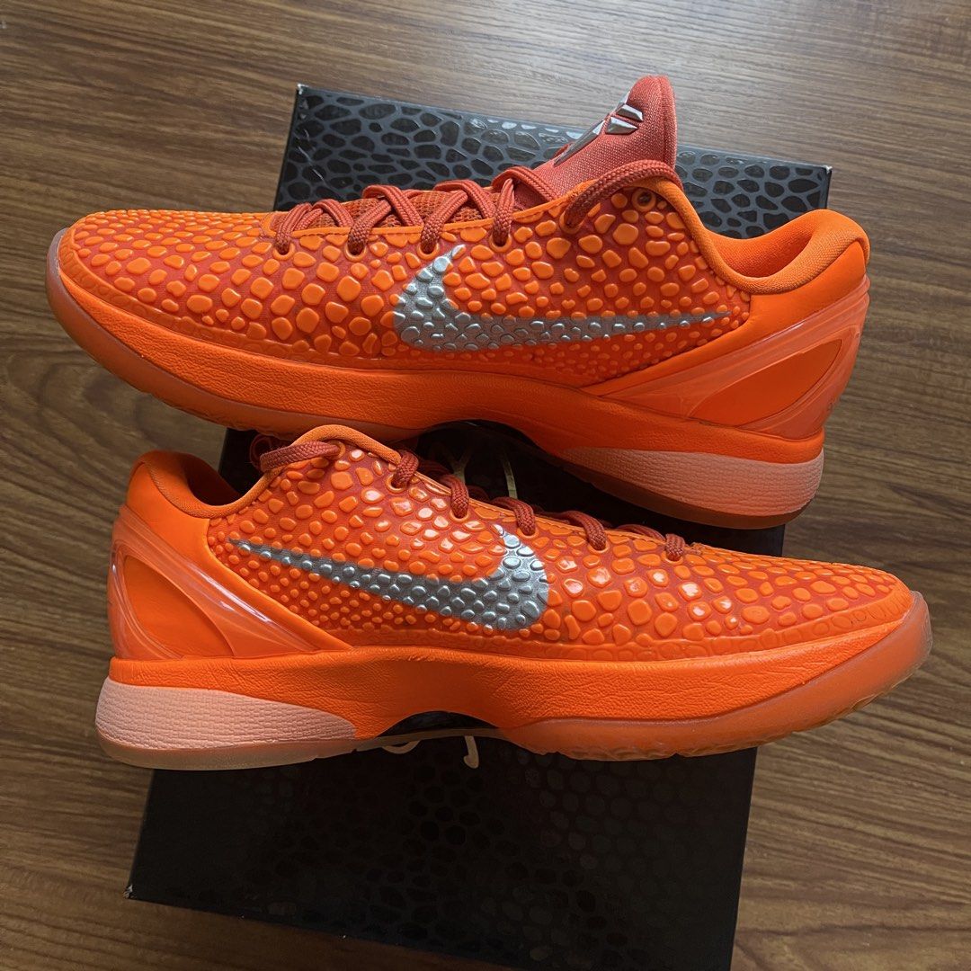 Kobe 6 Protro 'Total Orange' (Category: Casual Shoes) located in Pasig City. Submitted by crewkicks.ph (Listing ID 1461174617, Image 3). Description: Kobe 6 Protro 'Total Orange' Size 8 US M Used 3x Complete OG ₱ 10,998 ONLY! FIRM +1.5k Trade Value ORTIGAS CENTER.