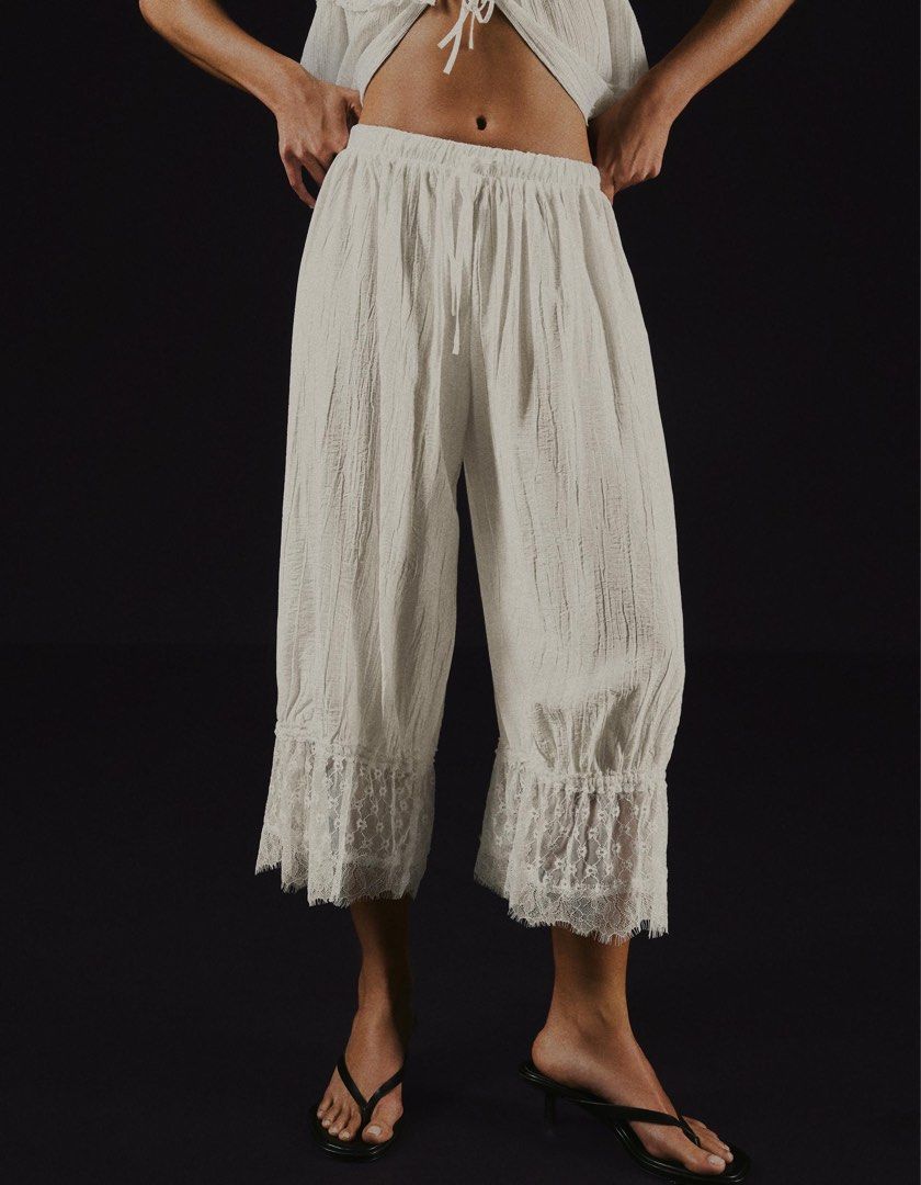 lace capri pants (Category: Other Bottoms) located in Pasig City. Submitted by h0tsalami (Listing ID 1461148530, Image 1). Description: .