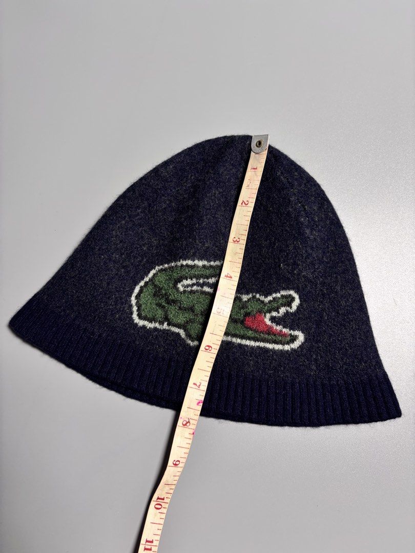 Lacoste Beanie (Category: Beanies) located in Pulilan. Submitted by dmappareal (Listing ID 1461238837, Image 3). Description: Lacoste Beanie Dimension : 7.5 x 10 9.5 Color rate Excellent No issues Authentic ₱ 1,350.