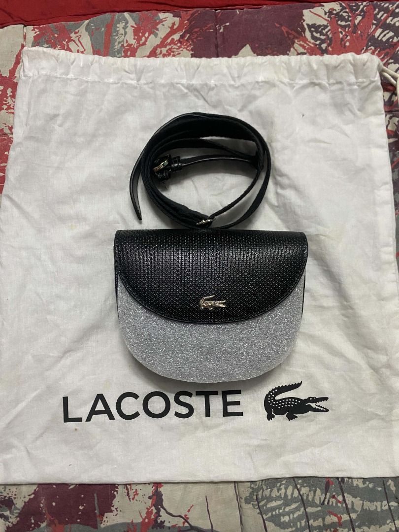 Lacoste half-moon bag (Category: Luxury Bags & Wallets) located in Angeles City. Submitted by joelpaglingayen (Listing ID 1461232570, Image 1). Description: Lacoste half-moon bag PRELOVED NOT UKAY AUTHENTIC L/ORIGINAL WITH PAPER BAG AND DUST BAG.
