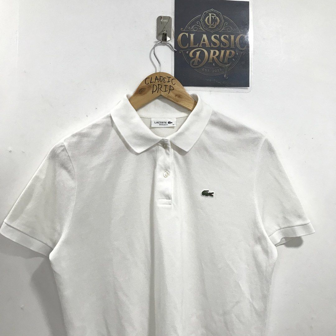 LACOSTE POLO WOMEN (Category: Luxury Apparel) located in Ozamiz City. Submitted by ClassicDrip (Listing ID 1461244829, Image 3). Description: LACOSTE POLO SHIRT WOMEN 🐊 -AUTHENTIC / LEGIT 💯 -SIZE 40 REGULAR FIT ON TAG - 20 WIDTH X 25 LENGTH - IN LIKE NEW CONDITION.