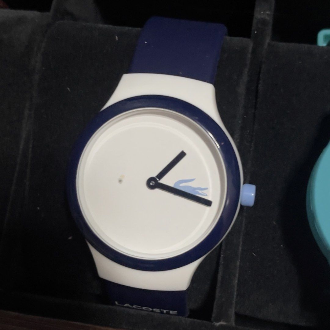 Lacoste Watch - Green (Category: Women's Watches) located in Bulacan. Submitted by jojov03 (Listing ID 1461230073, Image 2). Description: Green Lacoste watch. Simple and clean design. Fabric strap. Great for everyday wear. Comes in original box..