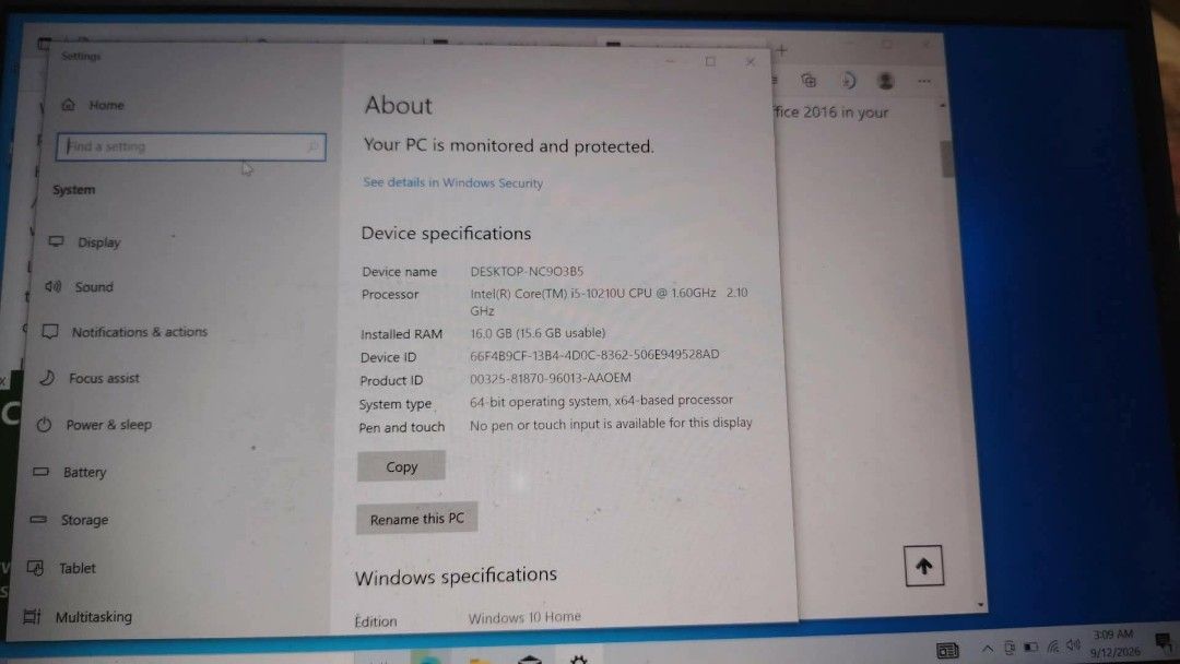 Lenovo Thinkpad Intel Core i5 10th Gen (Category: Laptops & Notebooks) located in Quezon City. Submitted by girlytwirly (Listing ID 1461247670, Image 2). Description: Upgraded to Windows 11 Pro - Ready for a new owner.