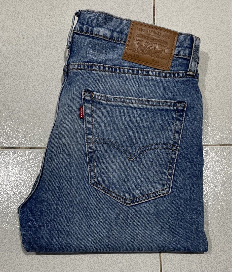 Levis 512 Premium Jeans (Category: Jeans) located in Mandaue City. Submitted by MJ_80 (Listing ID 1461165433, Image 1). Description: Mens Levis 512 Premium Jeans Stretch Size 34 on tag Fits 34 - 37 Waist No Alteration See photos for measurements Color rate & Condition: 9.9/10 Price: 1,850 .