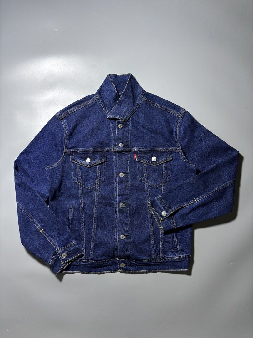 Levis denim trucker jacket brand new (Category: Coats, Jackets and Outerwear) located in Manila. Submitted by austinace04 (Listing ID 1461148474, Image 2). Description: - BRAND NEW WITH HANG TA - SIZE M ON TAG - MADE IM VIETNAM - 22.5 x 26 - NO ISSUE.