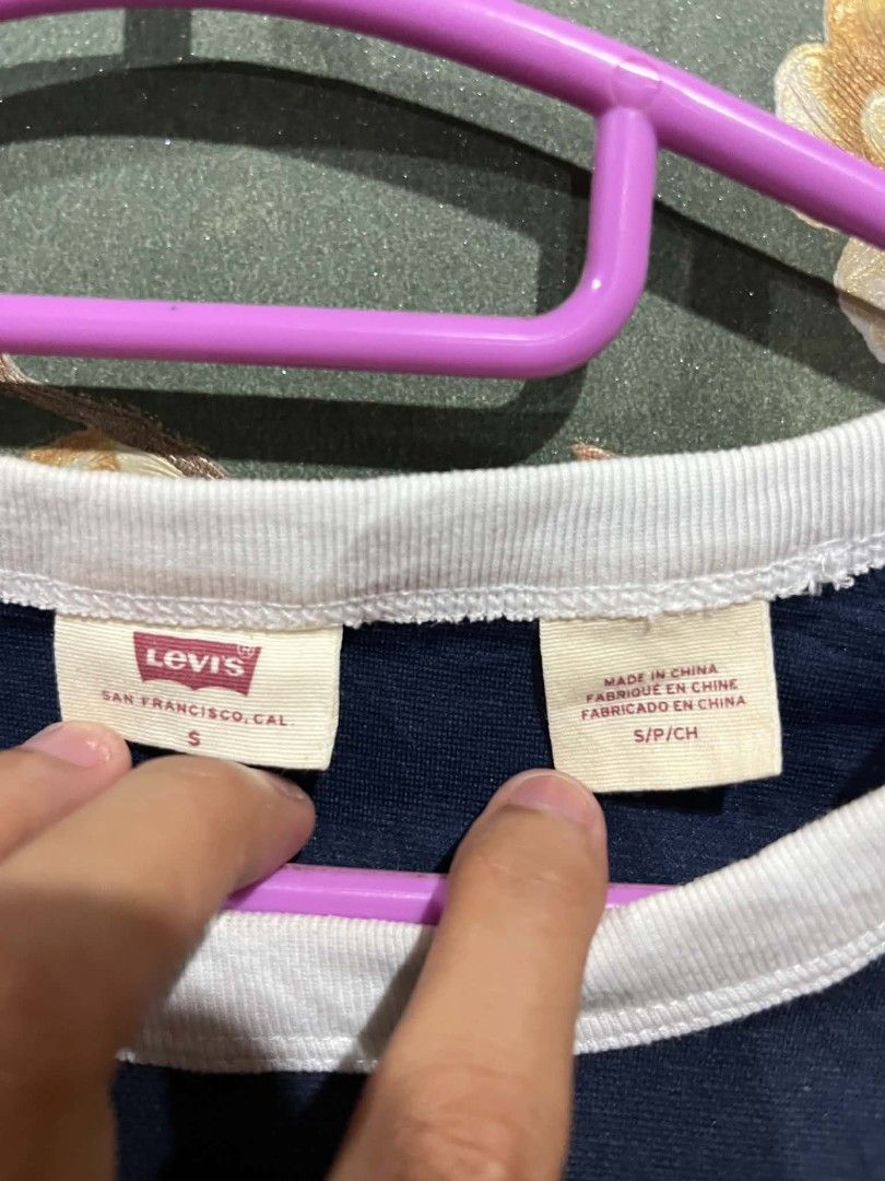 Levi's Strauss & Co. Crop Ringer Tee Navy Blue (Category: Others Tops) located in Sindangan. Submitted by waterbop (Listing ID 1461249695, Image 3). Description: Levi's Strauss & Co. Crop Ringer Tee Navy Blue 850 + SF EXCELLENT CONDITION NO ISSUE COLOR RATE 10/10 PIT TO PIT: 17" LENGTH: 18" LOCATION MINDANAO.
