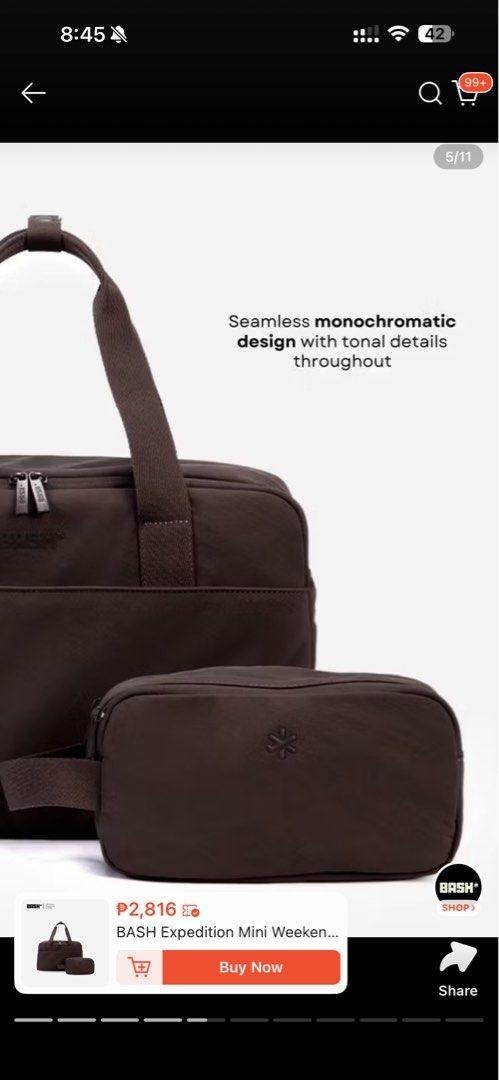 LF BASH Expedition Weekender Pouch (Category: Luxury Bags & Wallets) located in Manila. Submitted by wandaclutterer_ (Listing ID 1461118374, Image 1). Description: - looking for BASH Expedition Mini Weekender pouch in Terra .
