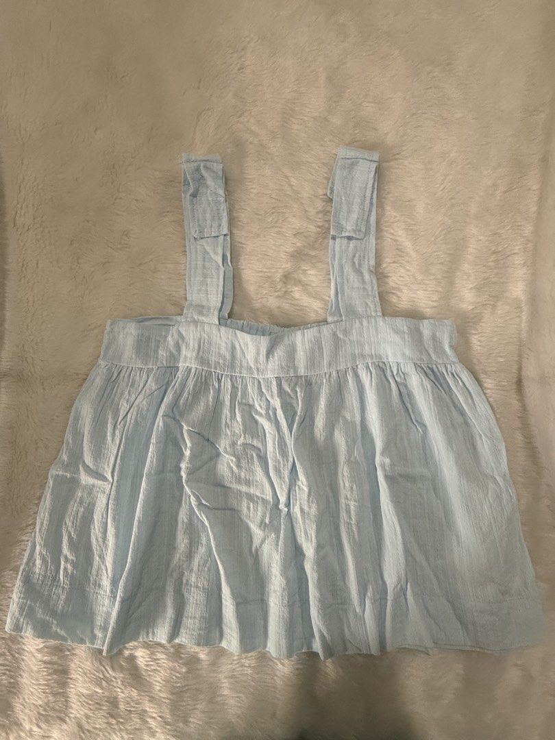 Light Blue Cami Top (Category: Sleeveless) located in Quezon City. Submitted by jezjewels.ph (Listing ID 1461115538, Image 1). Description: - Cute light blue cami top - Textured, lightweight fabric - Elasticated bodice for comfort - Ideal for warm weather and casual styling Note: this does not qualify for the freebie.
