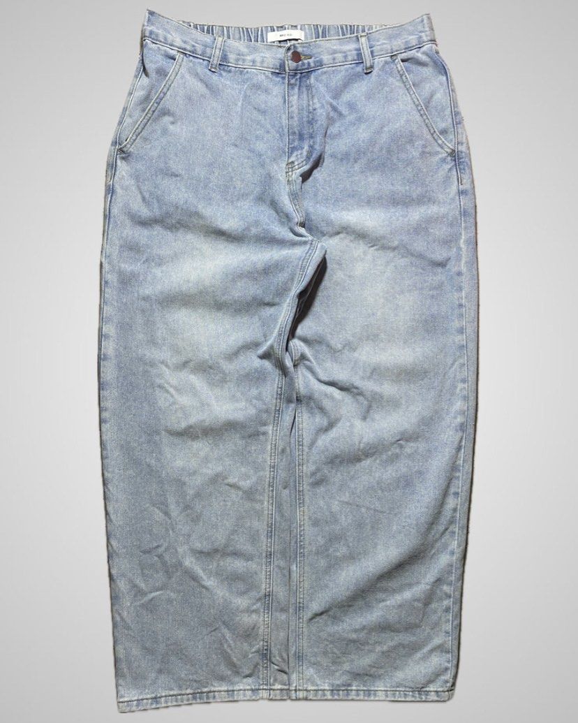 Light Wash Baggy Jeans (Category: Jeans) located in Nasipit. Submitted by yopey (Listing ID 1461298045, Image 1). Description: Light Wash Elastic Waist Baggy Denim Pants Free Ship Size: 36 Rise: 13 Thigh: 14 Leg Openning: 11 Prixe: 250.