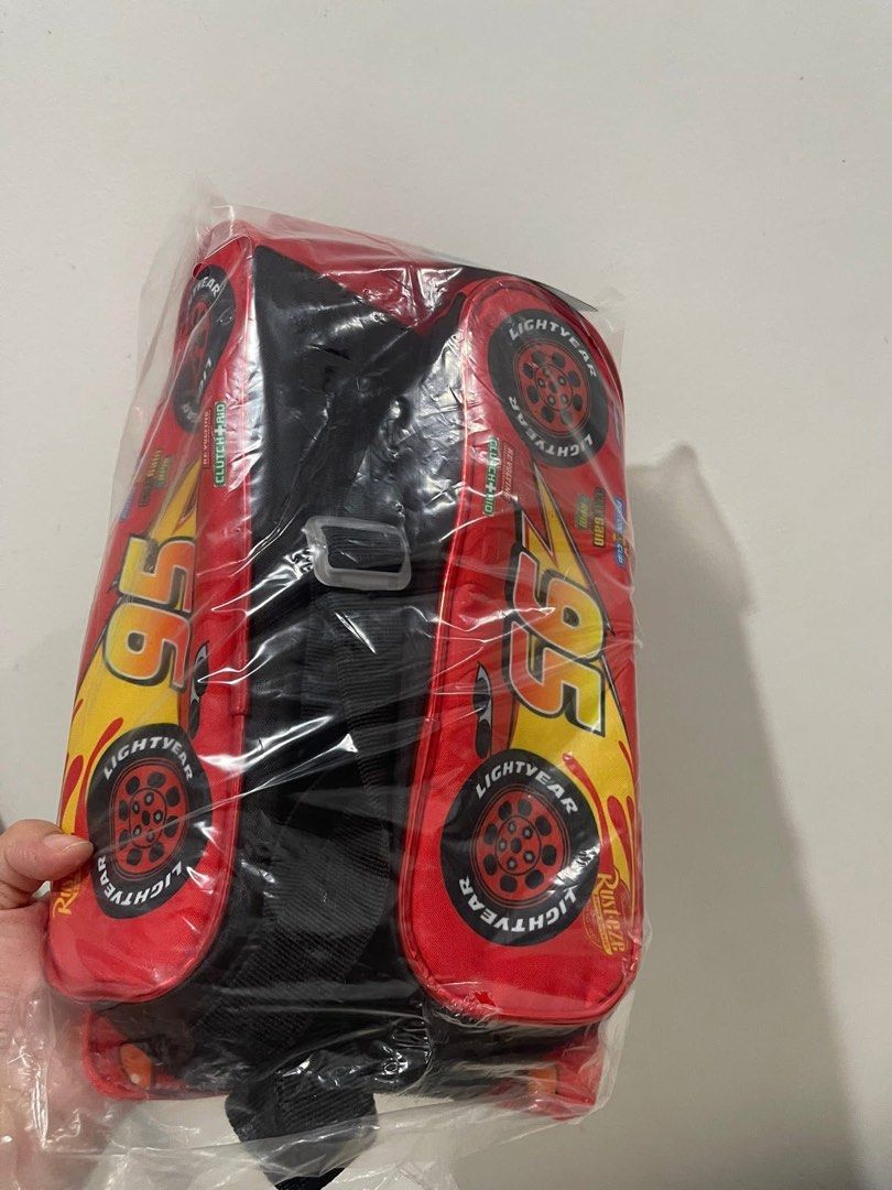Lightning Mcqueen Cars Lunch Bag Backpack (Category: Diaper Bags & Wetbags) located in Taguig. Submitted by wanderandco (Listing ID 1461291471, Image 2). Description: no plastic na but will provide alternative.
