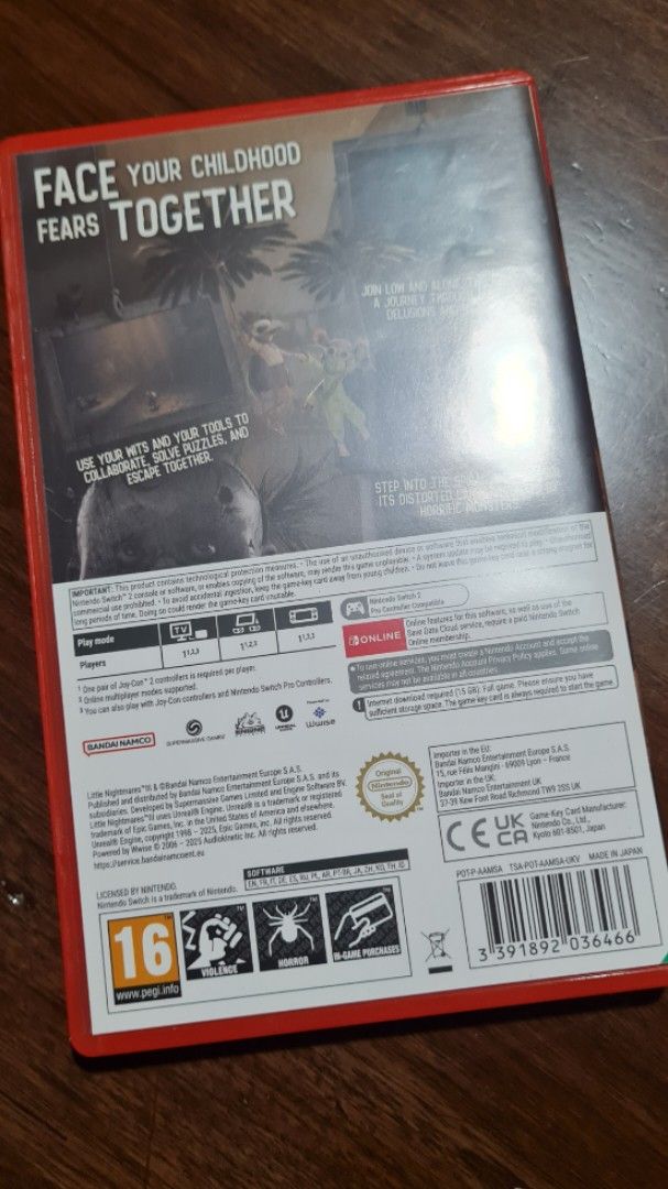 Little Nightmares III - Nintendo Switch 2 Game (Category: Nintendo) located in Puerto Princesa. Submitted by ziabns (Listing ID 1461266979, Image 3). Description: FOR SALE OR TRADE |Little Nightmares III Nintendo Switch 2 Edition - ₱1900 - if trade, trading for: Mariokart World OR Zelda: TOTK - Includes game card and original case - Original receipt included, bought for 2.1k - Game key card: Full game download via the internet is required but you