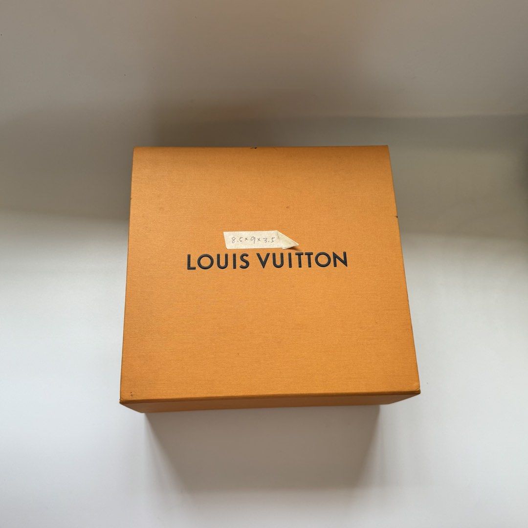 Louis Vuitton Orange Box (Category: Luxury Bags & Wallets) located in Santa Rosa. Submitted by le_classique (Listing ID 1461200004, Image 1). Description: - Authentic orange Louis Vuitton box - Ideal for storage or gifting - Multiple sizes available (check photos for specific dimensions) - Some boxes may have handwritten labels - Sold as is.