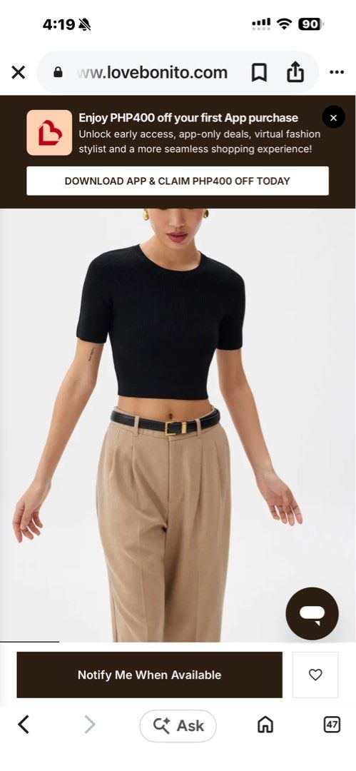 Love Bonito (Category: Blouses) located in Manila. Submitted by supermommm (Listing ID 1461228799, Image 1). Description: .