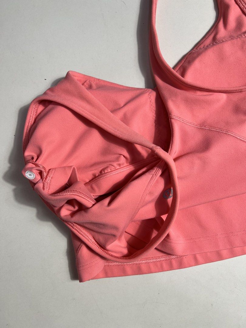 Lululemon Align Tank Top Raspberry Cream Size 8 (Category: Activewear) located in Manila. Submitted by thriftfinds_309 (Listing ID 1461300320, Image 3). Description: - Lululemon Align Tank in Coral Pink - Soft and stretchy fabric for ultimate comfort - Flattering scoop neck and racerback design - Cropped length for a modern look - Includes removable cups for customizable support - Ideal for yoga sessions or casual everyday wear.