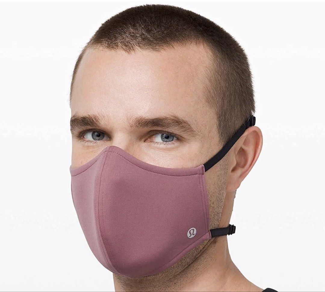 Lululemon Ear Loop Face Mask - Dusty Rose (Category: Face Masks & Face Shields) located in Quezon City. Submitted by sellinsomestuff (Listing ID 1461285975, Image 1). Description: - Lululemon Ear Loop Face Mask - Color: Dusty Rose Black lululemon logo - Material: Luxtreme Spacer Fabric - Features: Adjustable ear loops for a comfortable fit - Ideal for: Everyday wear Last 3 in this colorway For pickup QC-Timog area or shipping co buyer Thank you.