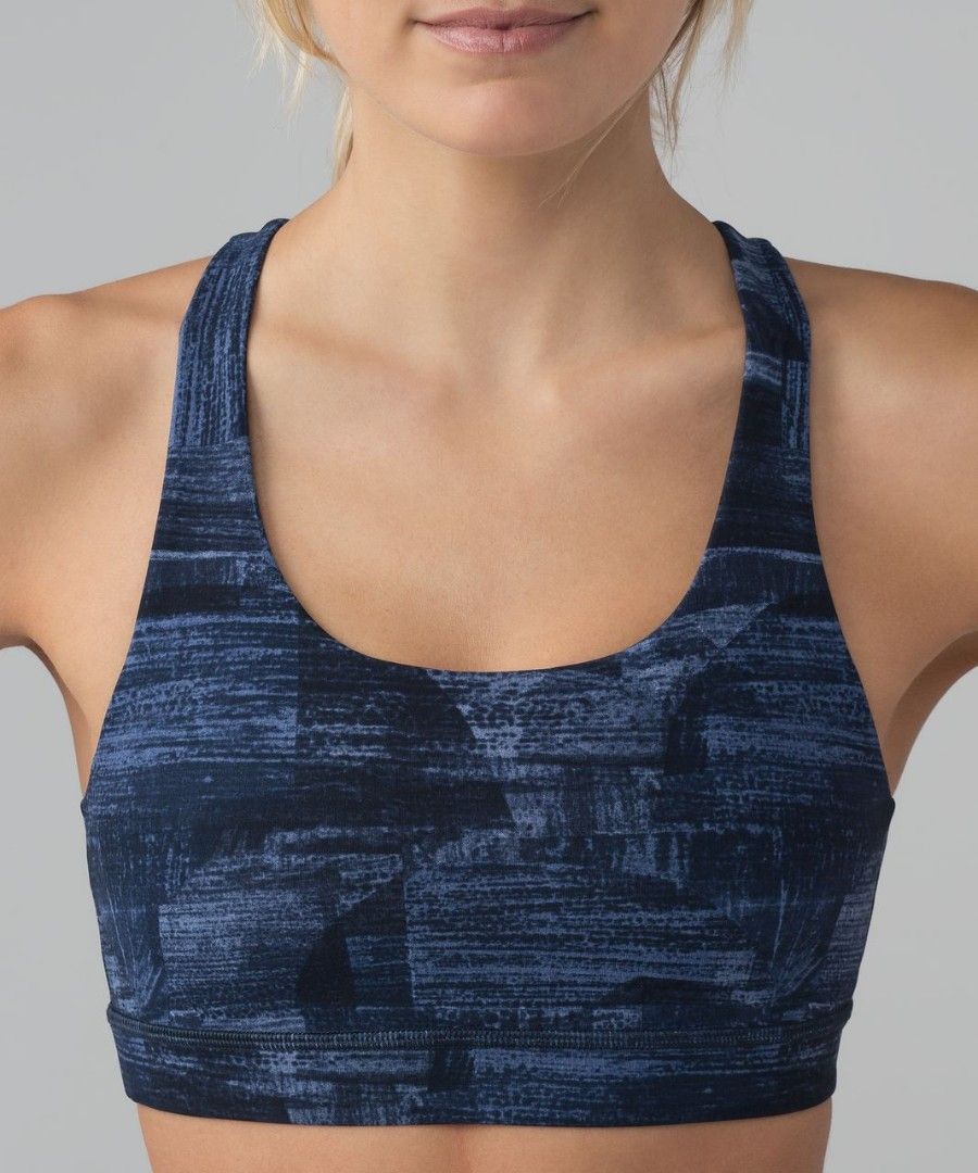 Lululemon Invigorate Bra Transition Multi Midnight Navy (Category: Activewear) located in San Juan City. Submitted by marie_d_r (Listing ID 1461272280, Image 2). Description: - Lululemon Dot 6 - Racerback design with mesh panel -padala from Canada -RFS: not my size.