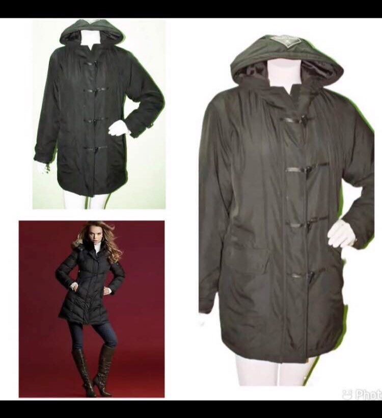 LV Louis Vuitton black puffer coat jacket (Category: Coats, Jackets and Outerwear) located in Marikina City. Submitted by minimalistmanila (Listing ID 1461121916, Image 1). Description: Genuine LV Louis Vuitton black puffer jacket coat, medium size. Purchased in a consignment shop known for preloved branded luxury clothed abroad but never got to use this. Great for travel. Grab this now! .